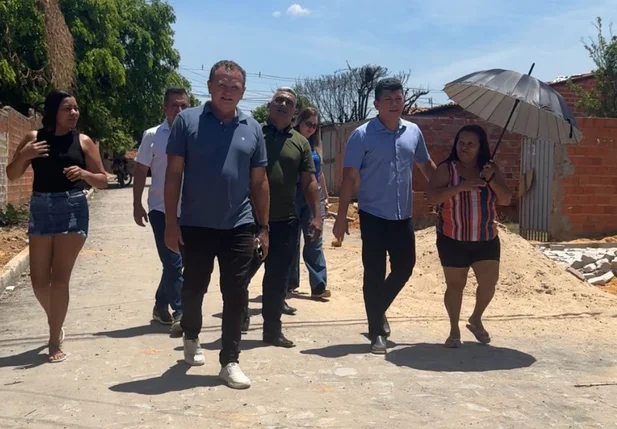 Deputado Rubens Vieira visita obras de pavimentação em Teresina e destaca melhorias na mobilidade urbana