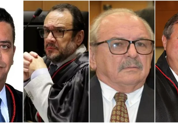 Desembargadores Alexandre Aguiar Bastos, Vladimir Abreu da Silva, Marcos José de Brito e Sideni Soncini Pimentel