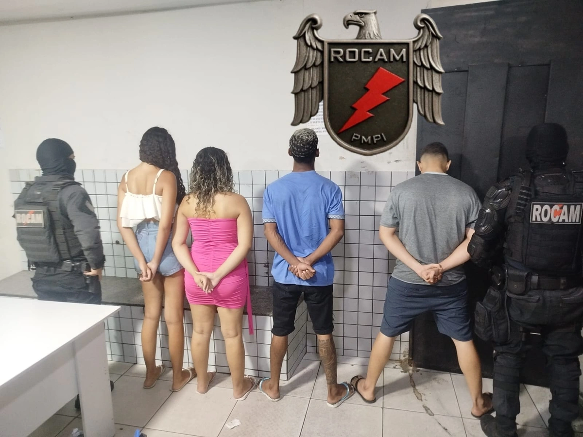 Dupla presa e menores apreendidos