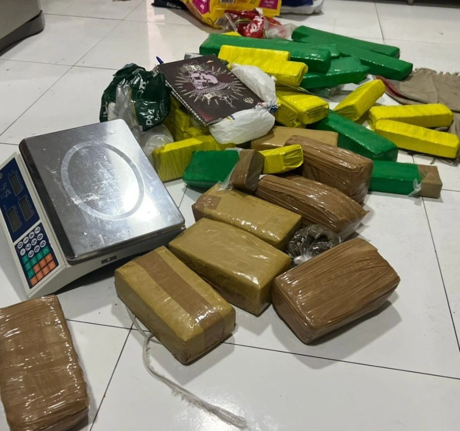 Entorpecentes apreendidos em operação conjunta do Denarc com a Polícia Militar do Piauí