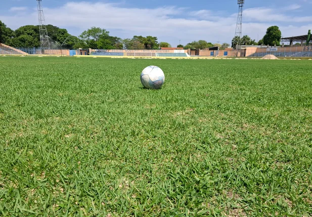 Estádio Lindolfo Monteiro inicia nova fase de revitalização do gramado