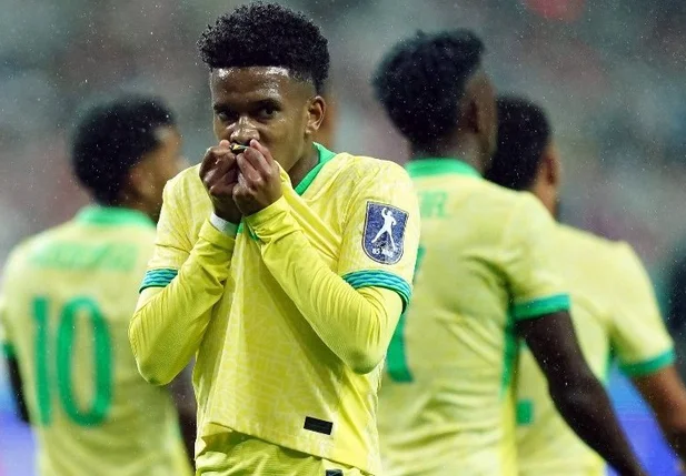 Estêvão, atacante da Seleção Brasileira