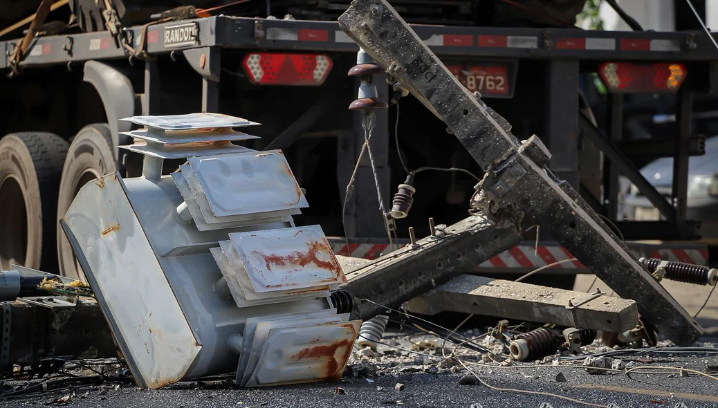 Estrutura destruída