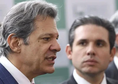 Fernando Haddad e Hugo Motta