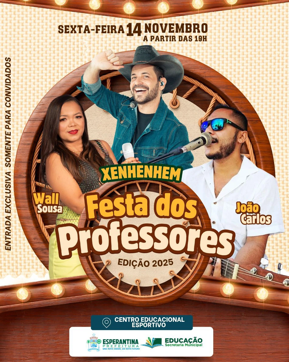 Festa dos Professores 2025 com tema “Country Night”