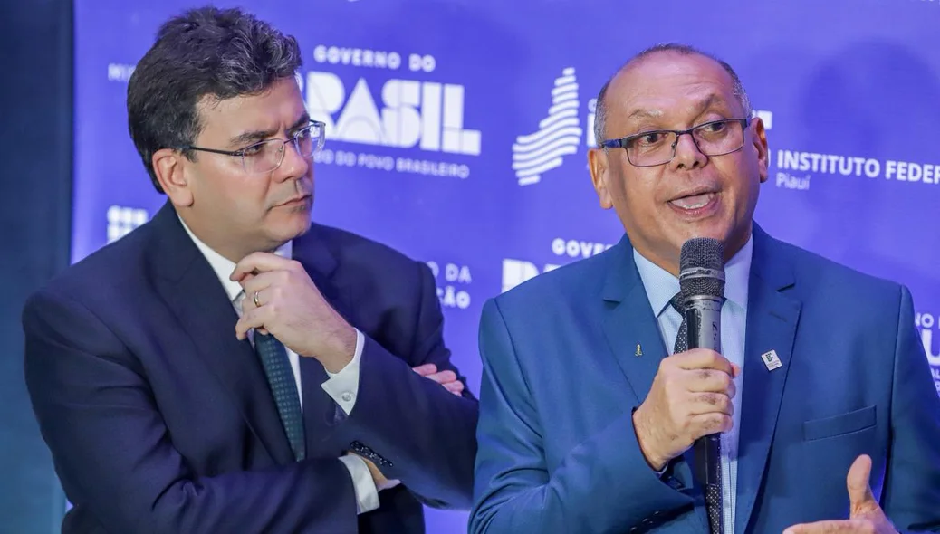 Governador Rafael Fonteles e reitor do IFPI Paulo Borges