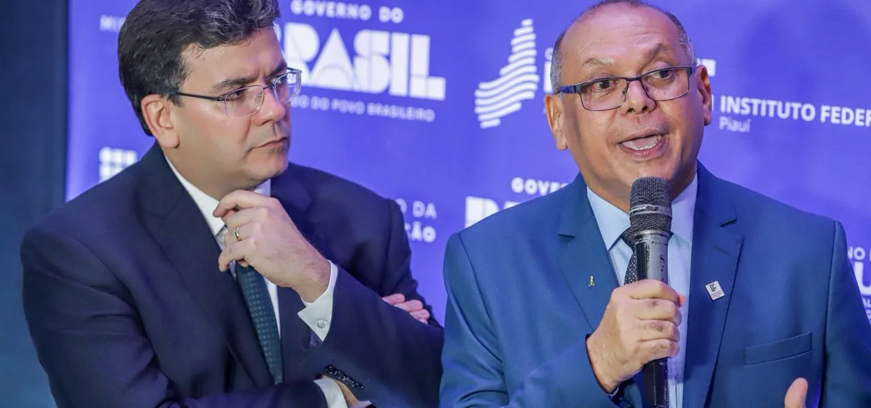 Governador Rafael Fonteles e reitor do IFPI Paulo Borges