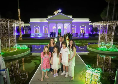 Governador Rafael Fonteles inaugura decoração de Natal do Palácio de Karnak