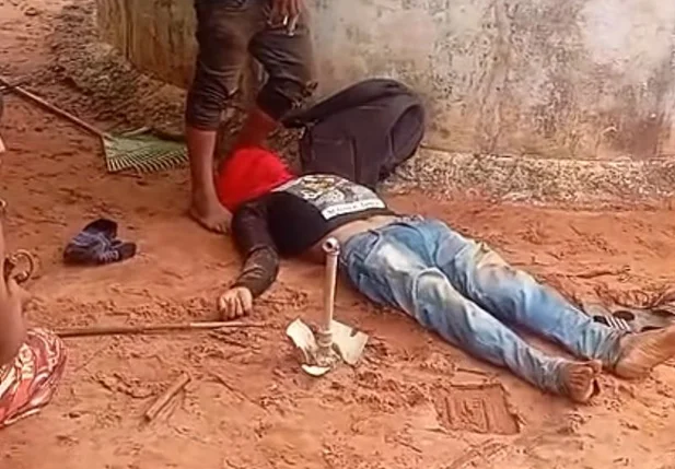 Imagem de índgena da etnia Guarani Kaiowá, morto após ataque de pistoleiros
