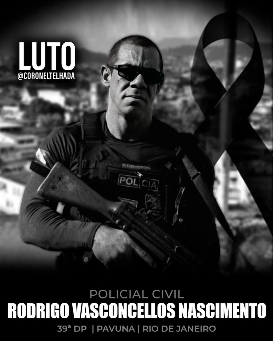 Inspetor da 39° DP, Rodrigo Vasconcellos Nascimento