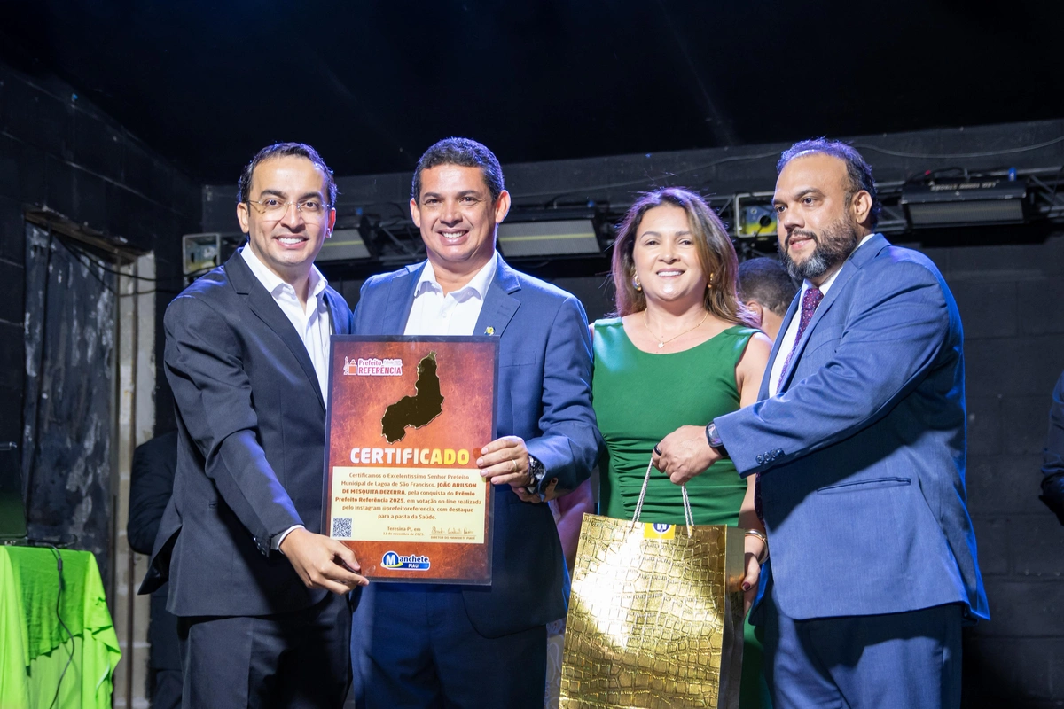 João Arilson recebeu prêmio Referência