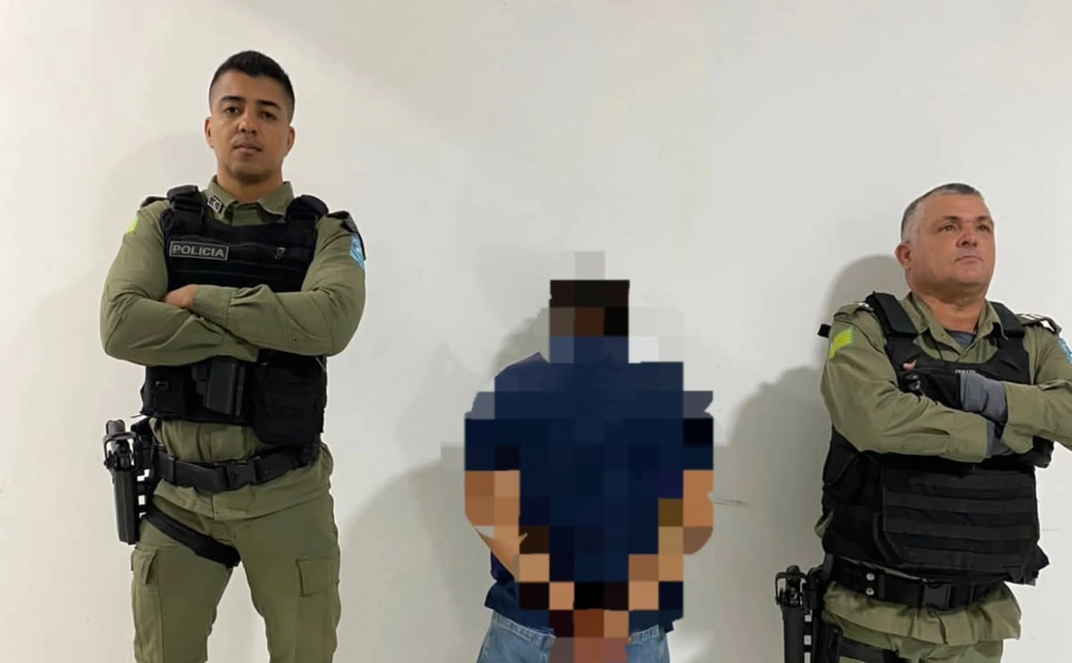Jovem de iniciais F. C. N. foi preso em flagrante acusado de ameaçar idoso