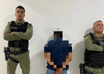 Jovem de iniciais F. C. N. foi preso em flagrante acusado de ameaçar idoso