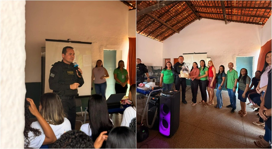 Jovens de Miguel Leão participam de palestra sobre prevenção às drogas e cidadania