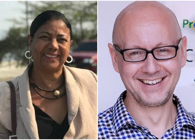 Juíza aposentada Loisima Barbosa Schiess e Uwe Felipe Weibrecht