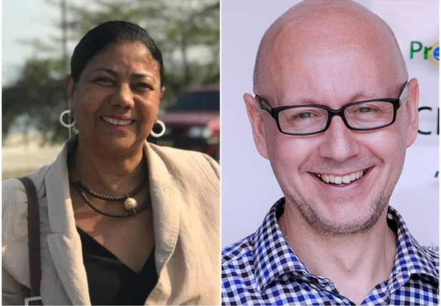 Juíza aposentada Loisima Barbosa Schiess e Uwe Felipe Weibrecht