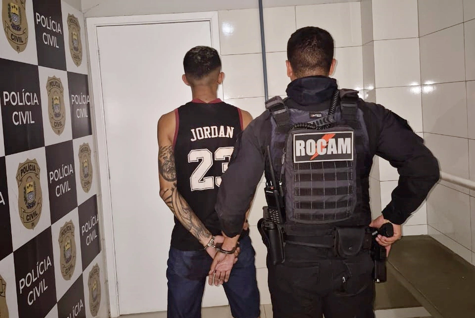 Lucas Mendes da Silva preso pela ROCAM