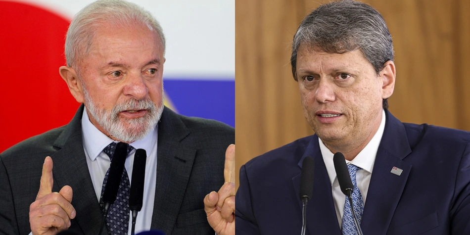Lula e Tarcísio de Freitas