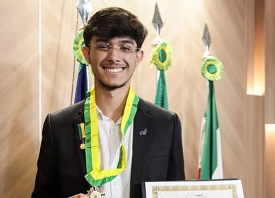Manoel Nunes foi premiado com o Nobel da Ciência Jovem