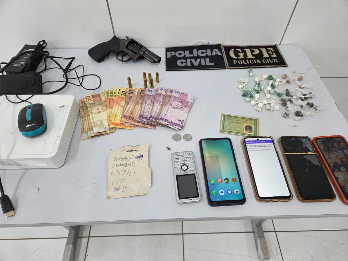Material apreendido durante ação da Polícia Civil do Maranhão