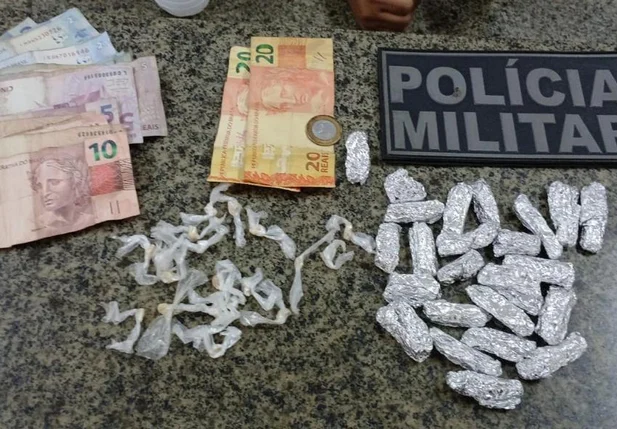 Material apreendido pela PM em Parnaíba