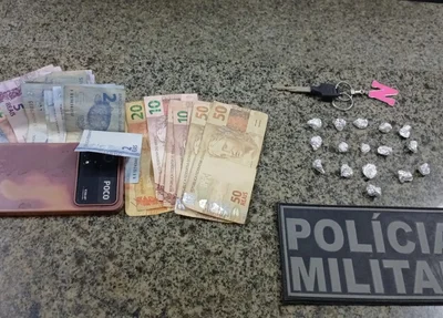 Material apreendido pela Polícia Militar no bairro Frei Higino, em Parnaíba