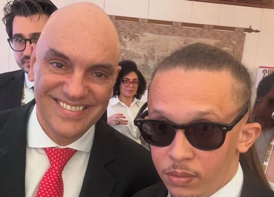 Mizael Silva e o ministro Alexandre de Moraes