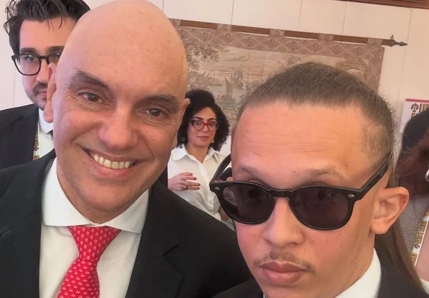 Mizael Silva e o ministro Alexandre de Moraes