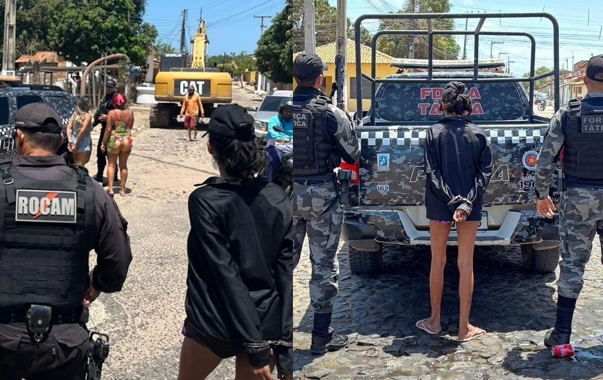 Momento da prisão