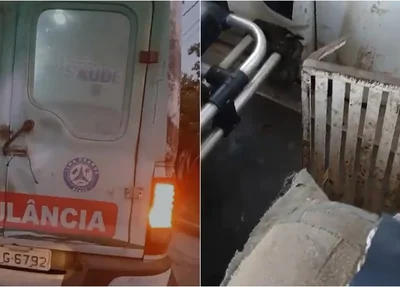 Moradora denuncia condições precárias de ambulância do SAMU