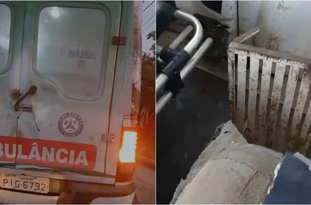 Moradora denuncia condições precárias de ambulância do SAMU