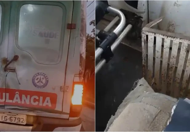Moradora denuncia condições precárias de ambulância do SAMU