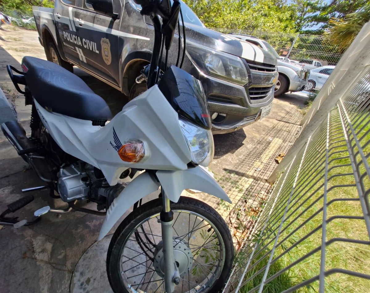 Motocicleta apreendida foi utilizada no latrocínio de José Vitor Carvalho de Sousa