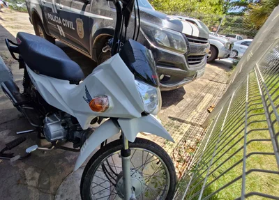 Motocicleta apreendida foi utilizada no latrocínio de José Vitor Carvalho de Sousa