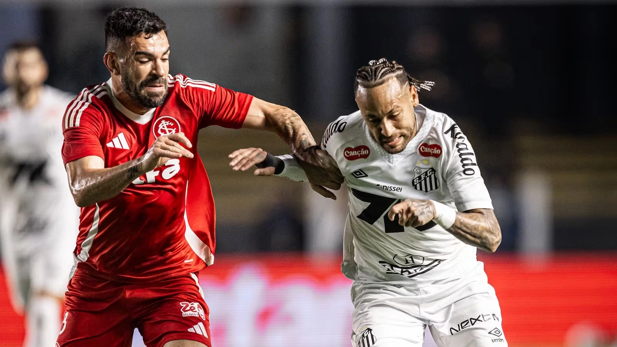 Neymar não deve enfrentar o Internacional após sentir incômodo no joelho esquerdo