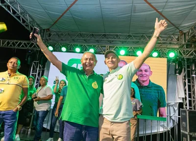 Prefeito Dr. Erimar e vice-prefeito Francisco Coutinho