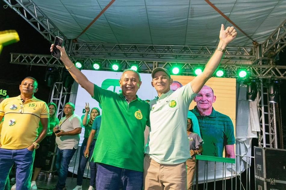 Prefeito Dr. Erimar e vice-prefeito Francisco Coutinho
