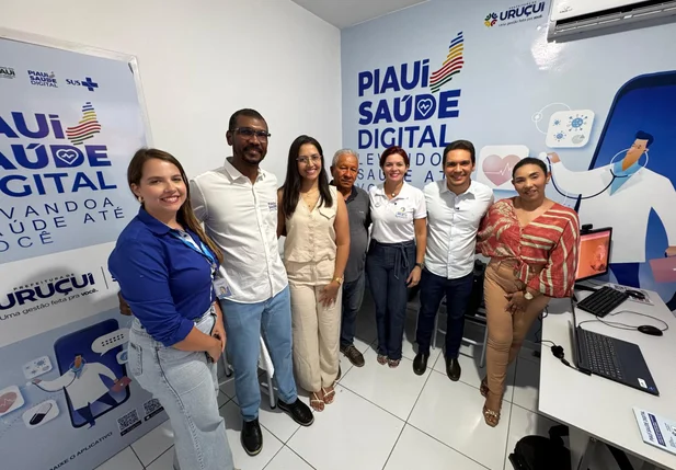 Prefeito entrega três salas do programa Piauí Saúde Digital