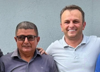 Prefeito Milton Gomes Machado e ex-prefeito Francisco de Assis Carvalho