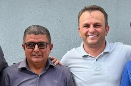 Prefeito Milton Gomes Machado e ex-prefeito Francisco de Assis Carvalho