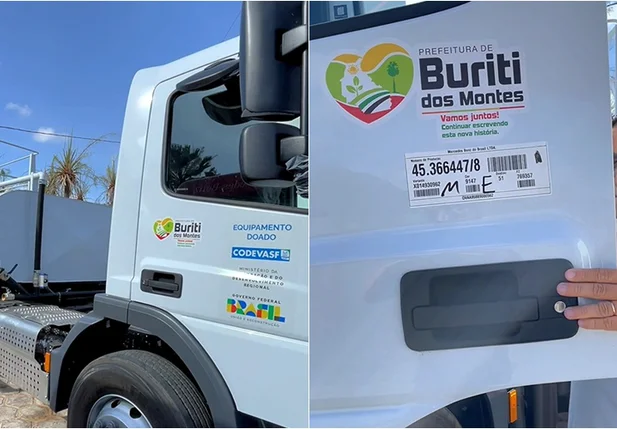 Prefeitura de Buriti dos Montes recebe novo carro-pipa para combate à estiagem