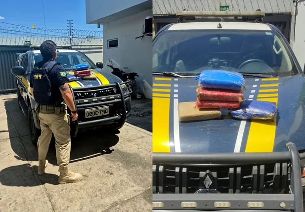 PRF prende mulher que transportava 5kg de maconha em ônibus interestadual