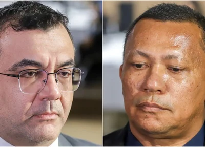 Promotor Plínio Fontes e advogado Francisco Medeiros