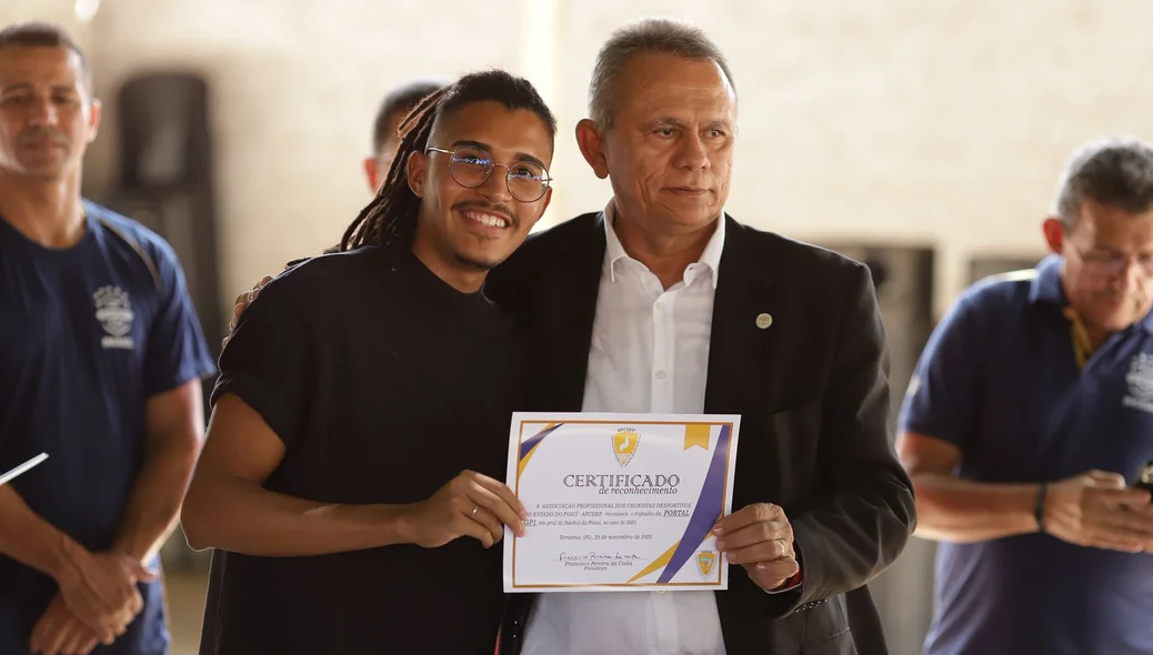 Repórter Paulo Vitalino representando o GP1 Esporte
