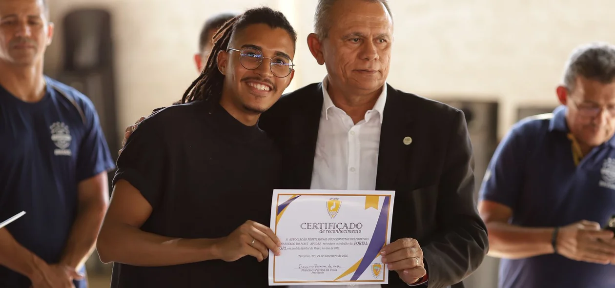 Repórter Paulo Vitalino representando o GP1 Esporte