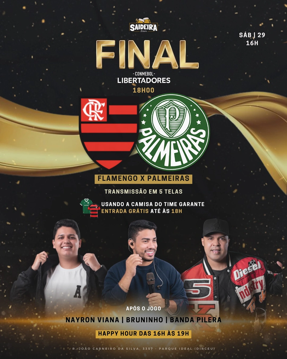 Saideira Beer irá transmitir a final da Libertadores