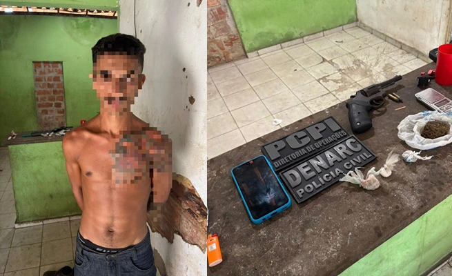 Suspeito foragido do sistema prisional e drogas encontradas com ele