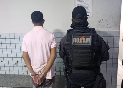 Suspeito preso pela ROCAM
