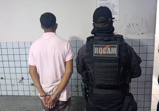 Suspeito preso pela ROCAM