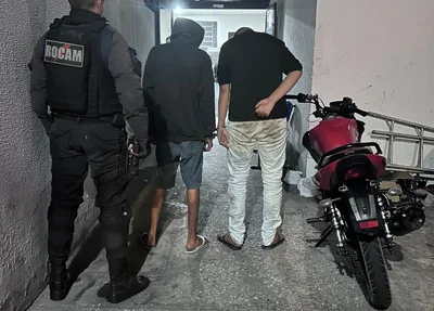Suspeitos presos na Central de Flagrantes
